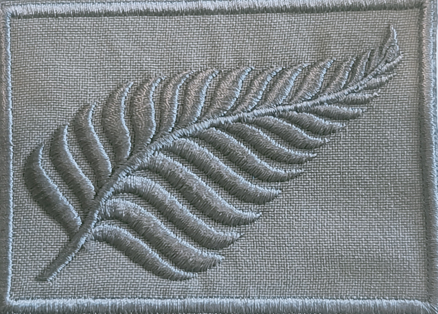 Silver Fern Patch - Embroidered - Rectangle - Multiple colours