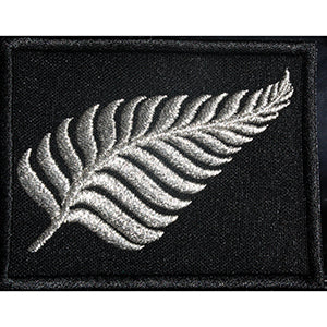 Silver Fern Patch - Embroidered - Rectangle - Multiple colours