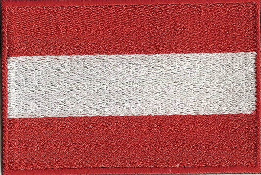 fully embroidered flag patch of austria made in new zealand