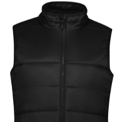Embroidered logos for branded apparel made in Tauranga NZ alpine puffer vest ladies