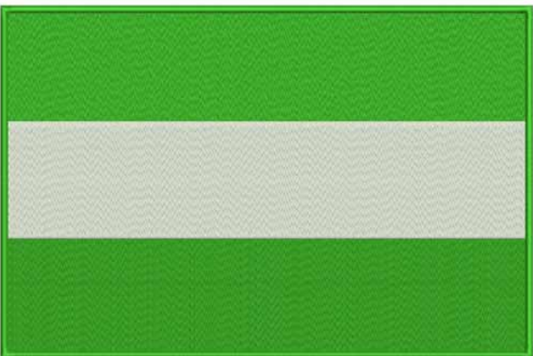 fully embroidered flag patch of andausia made in new zealand