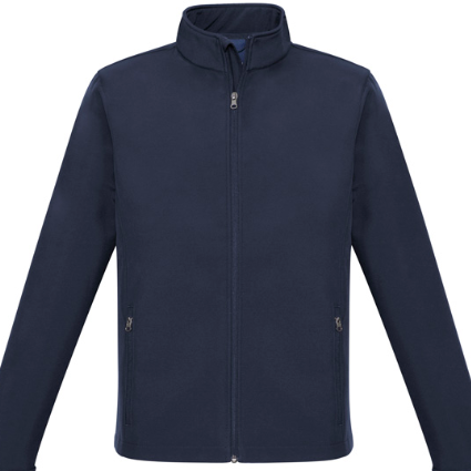 Embroidered logos for branded apparel made in Tauranga NZ mans softshell jacket