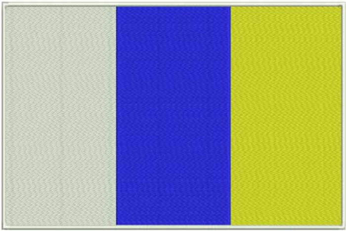 fully embroidered flag patch of canary islands made in new zealand