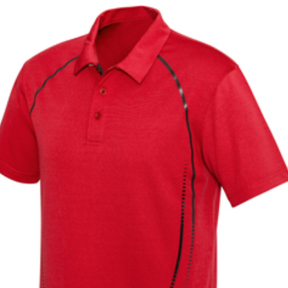 Embroidery patches and logos and branding made in tauranga NZ mens cyber polo P406MS