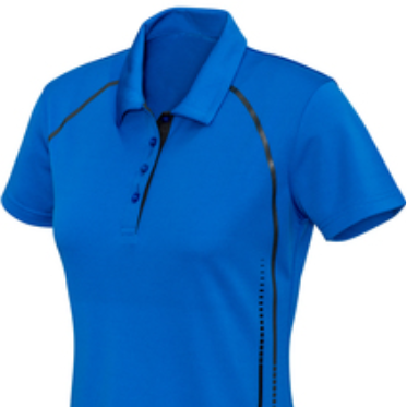 Embroidery patches and logos and branding made in tauranga NZ ladies cyber polo P604LS