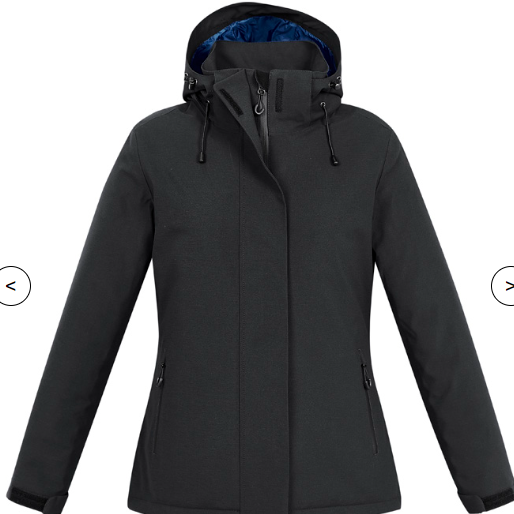 Embroidery patches and logos and branding made in tauranga NZ eclipse ladies jacket J132L