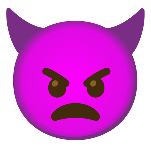 Angry Face With Horns