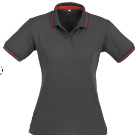 Embroidery patches and logos and branding made in tauranga NZ ladies jet polo P226LS