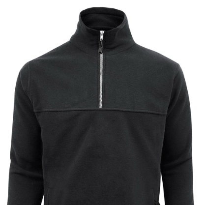 Embroidery patches and logos and branding made in tauranga NZ 1/2 zip fleece sweatshirt PF380