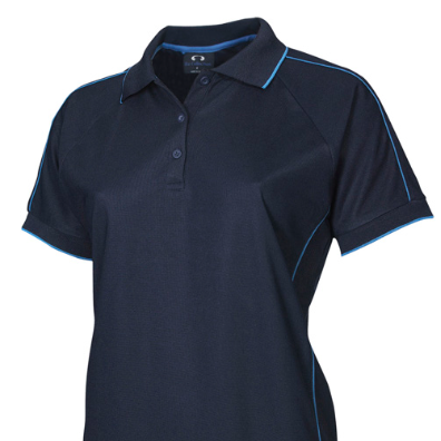 Embroidery patches and logos and branding made in tauranga NZ ladies resort polo