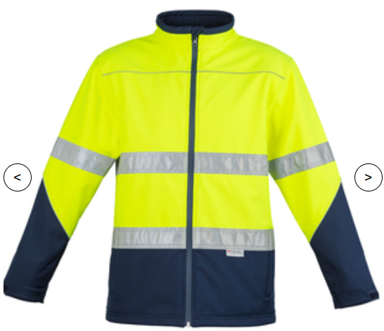 Embroidered logos for branded apparel made in Tauranga NZ embroidered branding softshell hiviz jacket