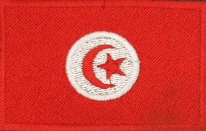 fully embroidered flag patch made in new zealand flag of tunisia