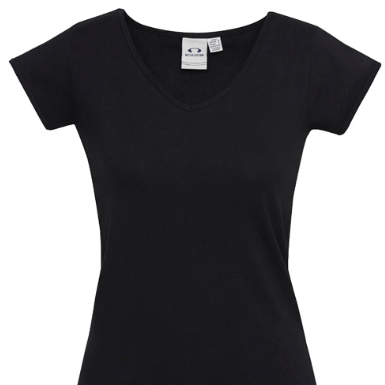 Embroidered logos for branded apparel made in Tauranga NZ embroidered branding Viva T-shirt