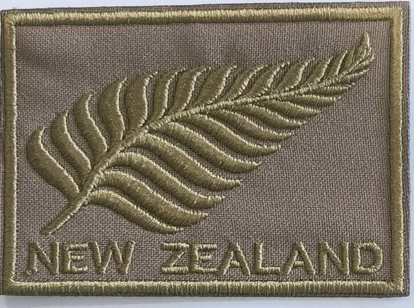 New Zealand Silver Fern with script - Embroidered - Multiple colours