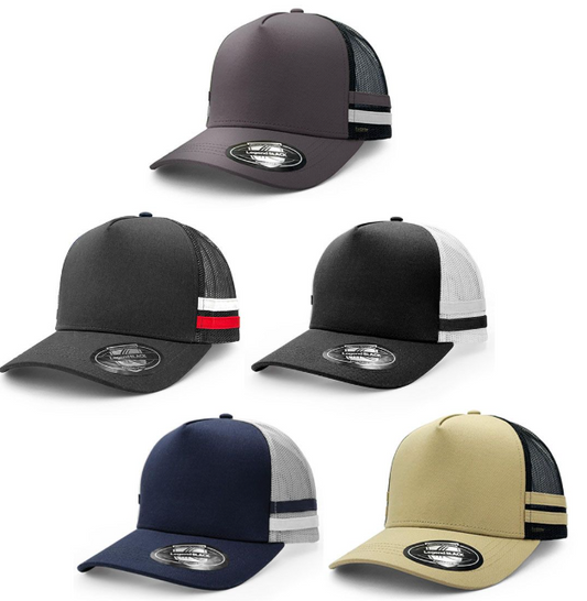 Legend Striped Trucker Cap LL7050