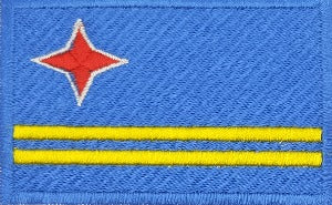 fully embroidered flag patch of aruba made in new zealand