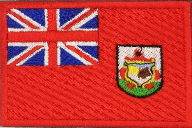 fully embroidered flag patch of bermuda made in new zealand