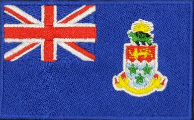 fully embroidered flag patch of cayman islands made in new zealand