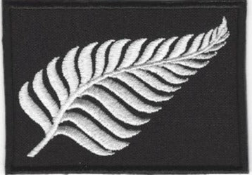 Silver Fern Patch - Embroidered - Rectangle - Multiple colours