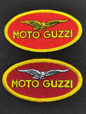 full and partial embroidered moto guzzi motorbike patches made in new zealand