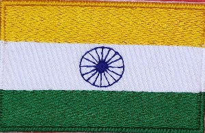 fully embroidered flag patch made in new zealand flag of india