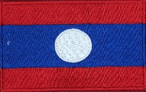 fully embroidered flag patch made in new zealand flag of laos