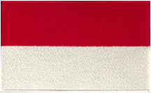 fully embroidered flag patch made in new zealand flag of monaco