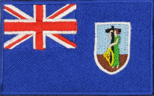 fully embroidered flag patch of montserrat made in new zealand