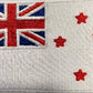 fully embroidered flag patch of new zealand - white - made in new zealand