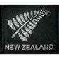 new zealand silver fern with new zealand in script woven patch with merrowed edge