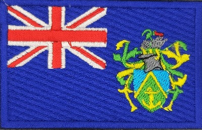 fully embroidered flag patch of Pitcairn island made in new zealand