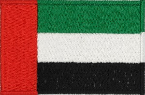 fully embroidered flag patch made in new zealand flag of united arab emirates
