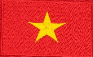 fully embroidered flag patch made in new zealand flag of vietnam