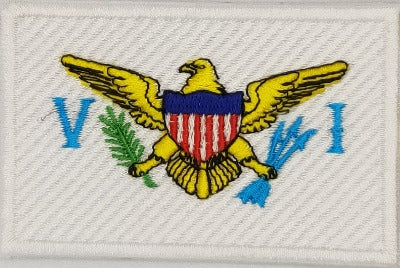 fully embroidered flag patch of usa virgin islands made in new zealand