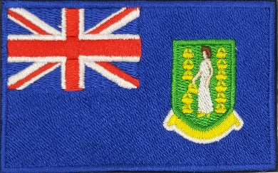 fully embroidered flag patch of british virgin made in new zealand