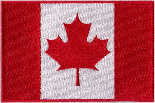 fully embroidered flag patch of canada made in new zealand