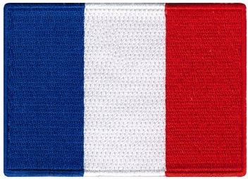 fully embroidered flag patch made in new zealand france flag