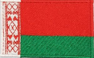 fully embroidered flag patch of belarus made in new zealand
