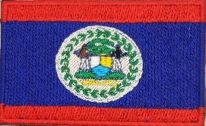 fully embroidered flag patch of belize made in new zealand