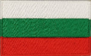 fully embroidered flag patch of bugaria made in new zealand