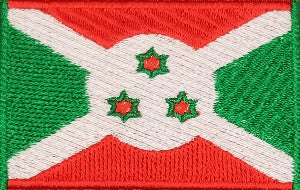 fully embroidered flag patch of burundi made in new zealand