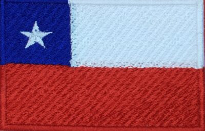 fully embroidered flag patch made in new zealand chile