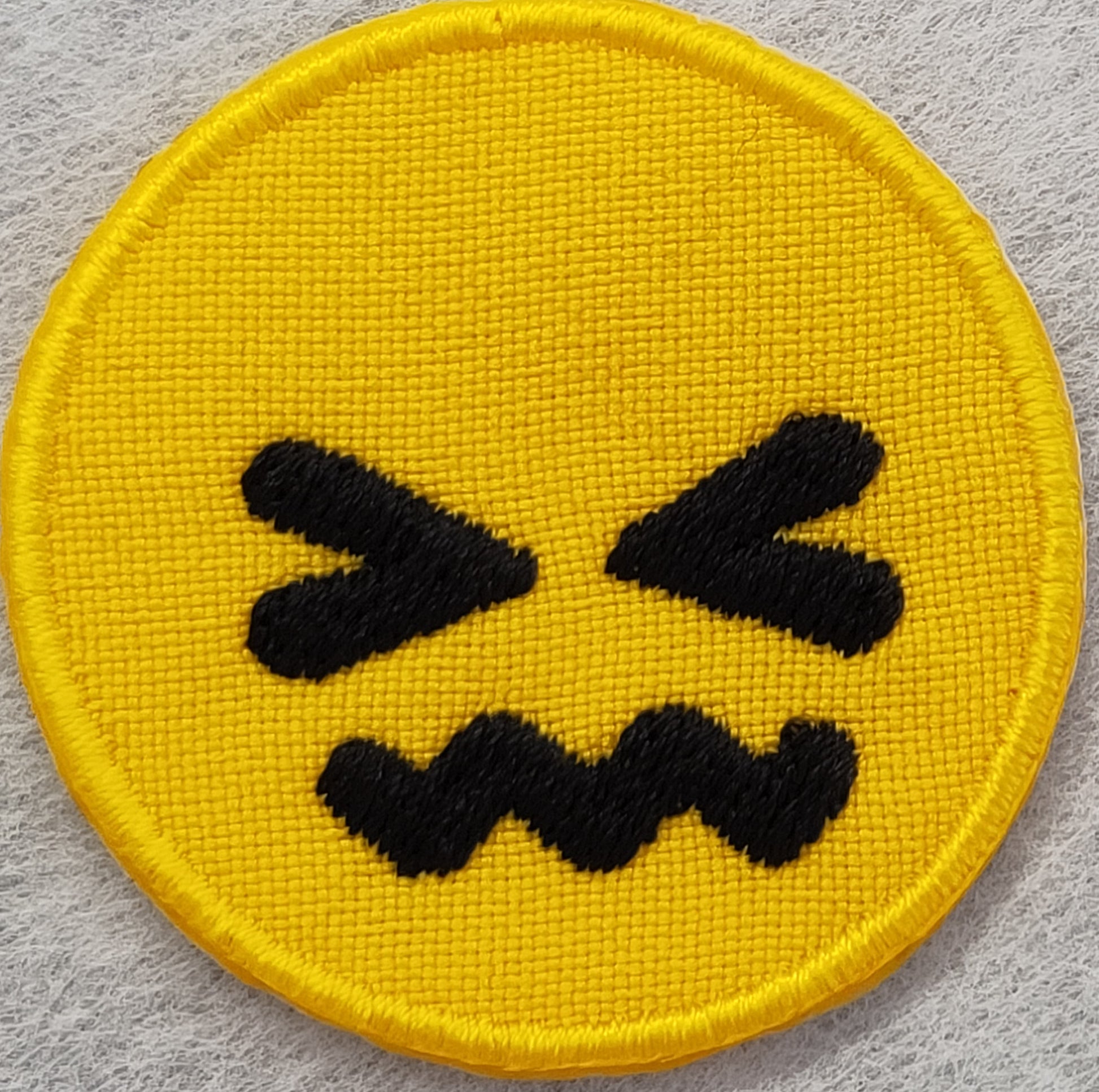 Confounded Face – ACE Embroidery / Patches.co.nz
