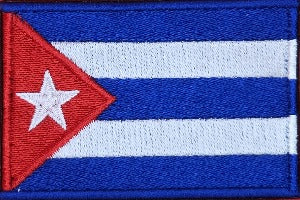 fully embroidered flag patch made in new zealand cuba
