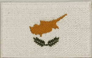 fully embroidered flag patch made in new zealand cyprus
