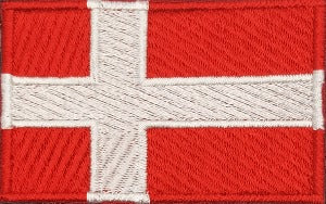 fully embroidered flag patch made in new zealand denmark