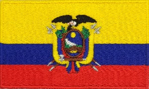 fully embroidered flag patch made in new zealand ecuador