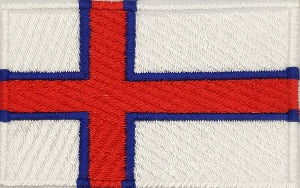 fully embroidered flag patch made in new zealand faroe island