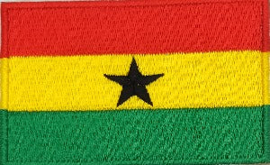 fully embroidered flag patch made in new zealand flag of ghana