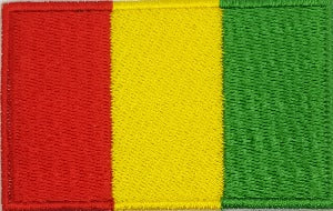 fully embroidered flag patch made in new zealand flag of guinea-conakry